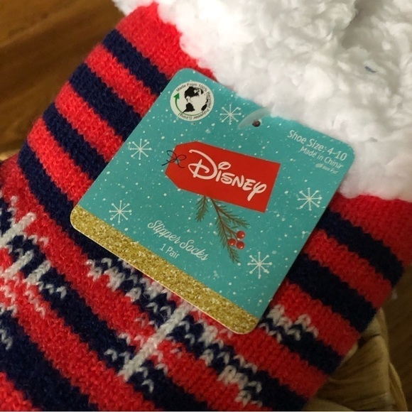 Disney: Stitch sherpa lined slipper socks Winter - Picture 2 of 3